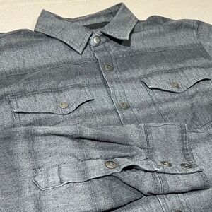 Prana‎ Flannel Button Up Shirt Long Sleeve Lined Thick Warm Thermal Mens Medium